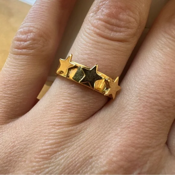 Bracha Gold Star Ring Adjustable One Size - Picture 4 of 4